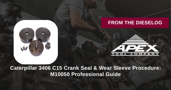 M10050 Caterpillar crank seal wear sleeve installation procedure step-by-step